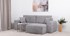 Диван-кровать угловой Оксфорд 712 композиция 1, шенилл MUZA 07 светло-серый, модульная система, сборка на любую сторону