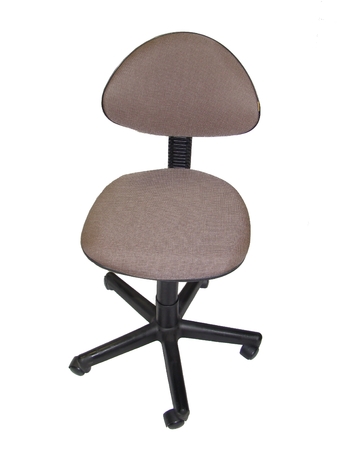 Кресло без подлокотников Логика обивка ткань коричнево-бежевый, крестовина пластик, без качания