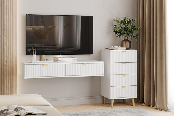 Гостиная Дакота композиция 2 меренга, белый