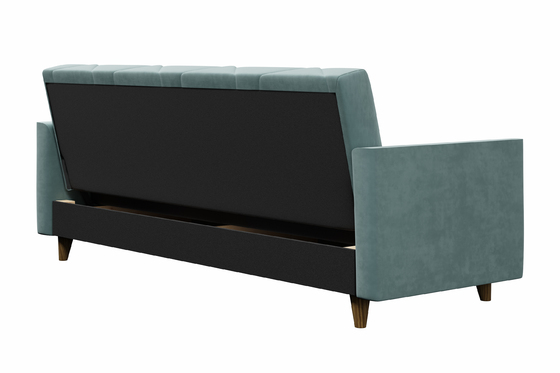 Диван-кровать прямой Даллас велюр ментол Вивальди 10