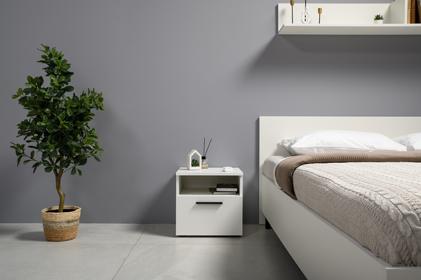 Тумба прикроватная Эйр 16.12 белый PE шагрень