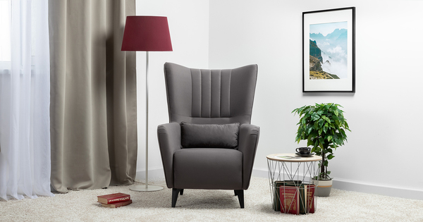 Кресло для отдыха Феличе ТК 530 велюр Велутто 19 темно-серый