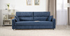 Диван-кровать прямой Изабель ТД 739 велюр Романс нейви темно-синий
