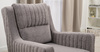 Кресло для отдыха Изабель ТК 737 велюр Романс вижион серо-бежевый