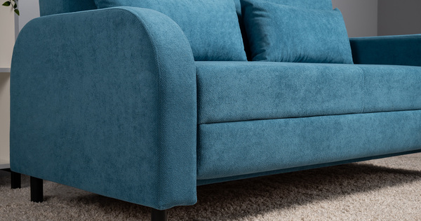 Диван-кровать прямой Киото ТД 784 велюр Epic 75 azuro синий