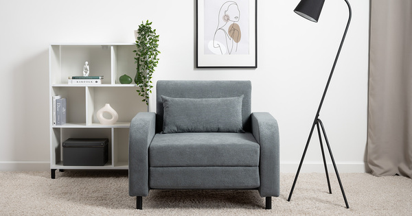 Кресло-кровать Киото ТК 783 велюр Epic 83 graphite темно-серый