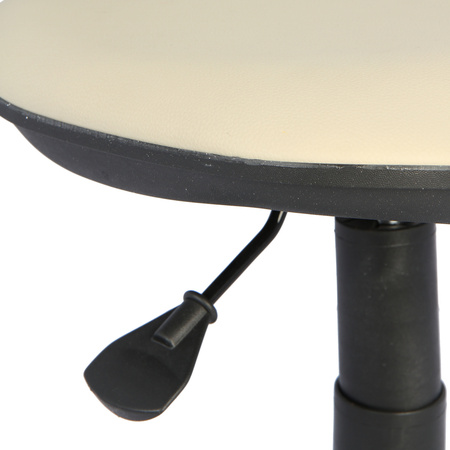 Кресло без подлокотников Логика обивка кожзам бежевый, крестовина пластик, без качания