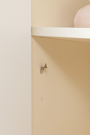 Шкаф-пенал Марион 16.340.01 слоновая кость С341 PE, слоновая кость 6898 ПВХ (собирается на любую сторону)