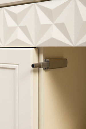 Гостиная Марион композиция 2 слоновая кость С341 PE, слоновая кость 6898 ПВХ, белый PE шагрень (собирается на любую сторону)