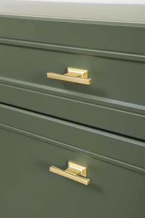 Гостиная Марион композиция 2 дымчатый зеленый K521, олива шагрень AG 1050 ПВХ, белый PE шагрень (собирается на любую сторону)