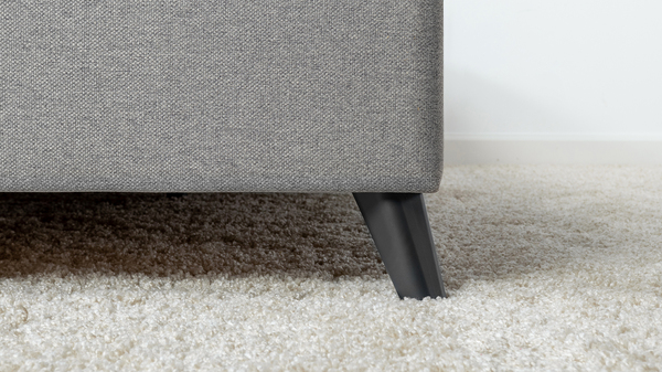 Кровать Миа 180 рогожка серый, кант желтовато-коричневый с ортопедическим основанием и подъемным механизмом