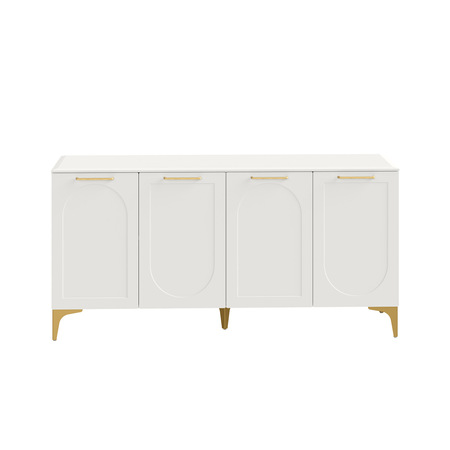 Тумба под ТВ Монтесито 16.67 Белый PE шагрень, белая шагрень 4101 ПВХ