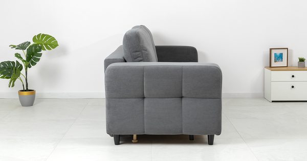 Диван-кровать прямой Невада ТД 571 велюр Vendetta 11 графитовый серый