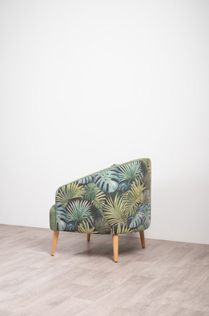 Кресло для отдыха Маттиас ТК 120 велюр монстера, moss 615, зеленый
