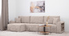 Диван-кровать угловой Оксфорд 710 композиция 2, шенилл Muza 04 светло-бежевый, модульная система, сборка на любую сторону