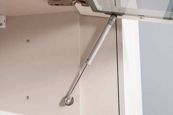 Гостиная Ричфорд композиция 2 без карнизов, кашемир 5981 BS, моно керамика D166-2 ПВХ, белый PE шагрень (собирается на любую сторону)