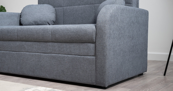 Диван-кровать прямой Тео (120) ТД 909 велюр Danco 995 серый